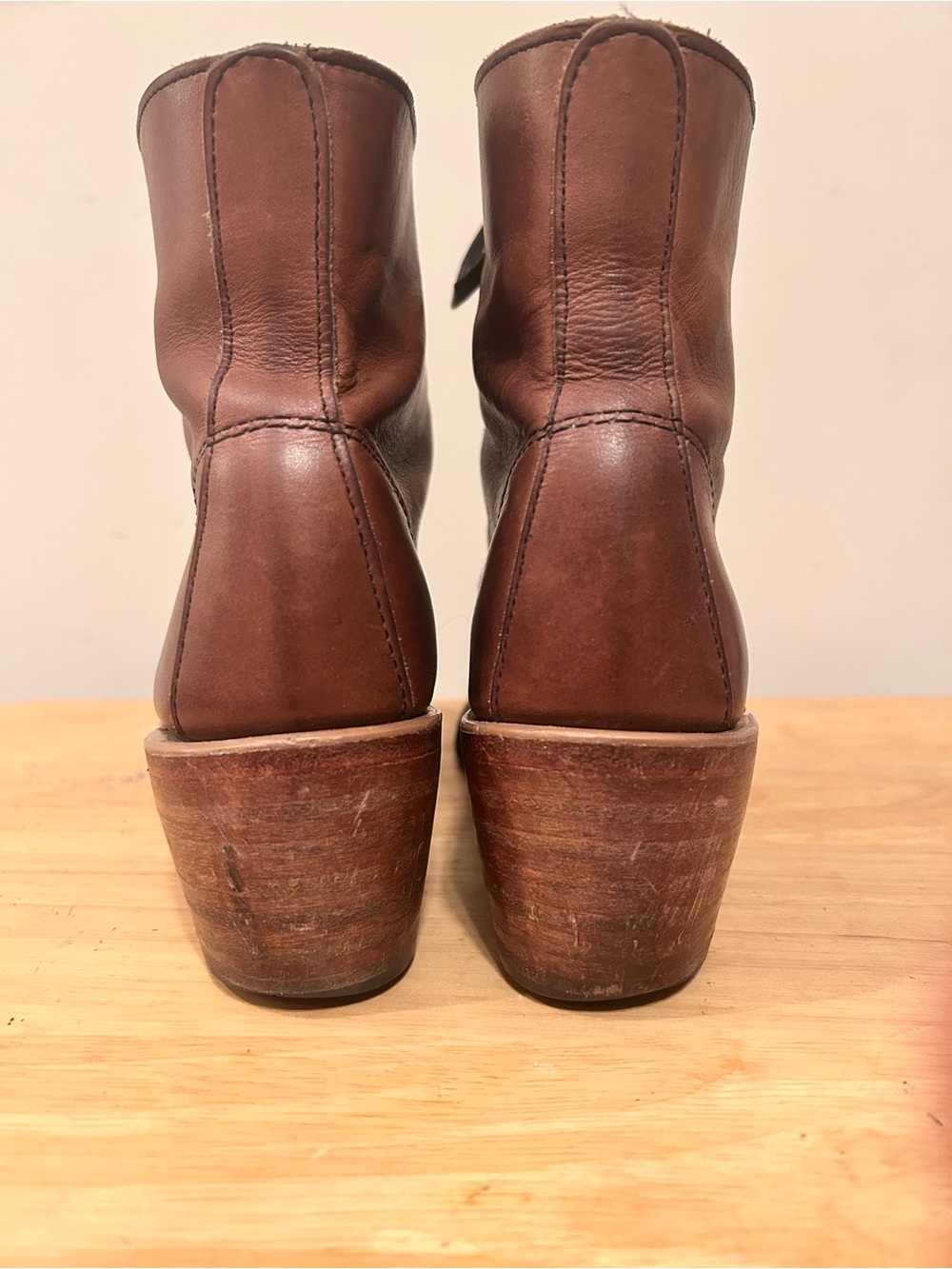 Red Wing Clara 3406 Heeled Boot in Amber Harness Leather Women’s Boots Size 10B - Picture 7 of 11